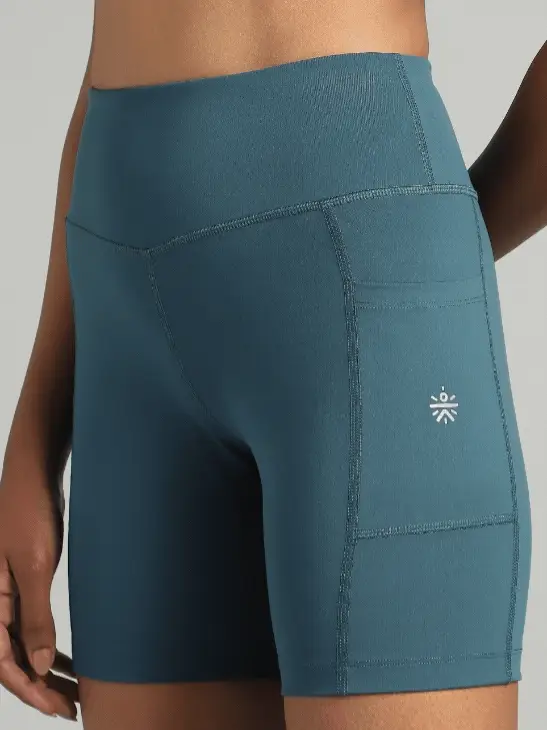 Women's Teal COMFlex Cycling Shorts - Image 8