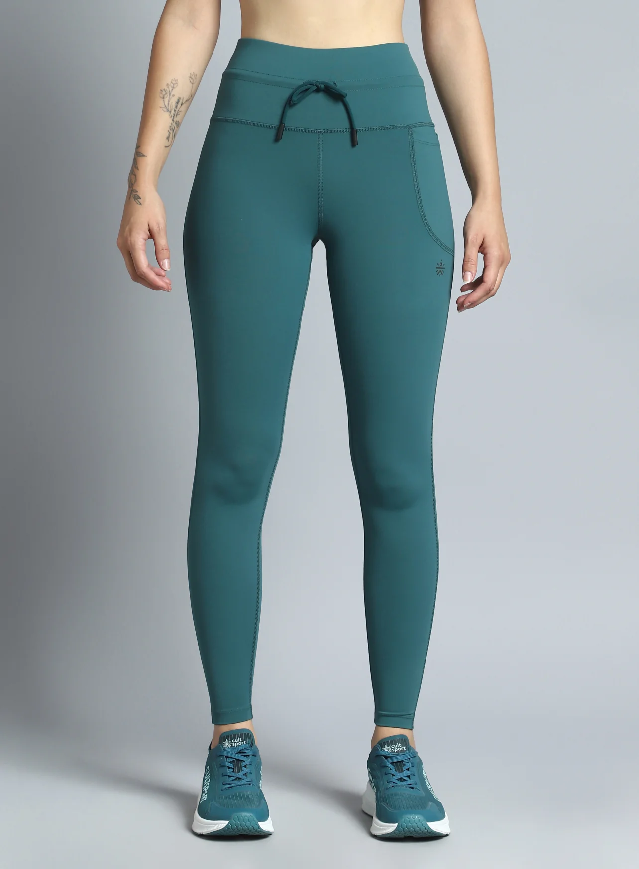 Women's Teal Performance Pro Training COMFlex Tights - Image 10