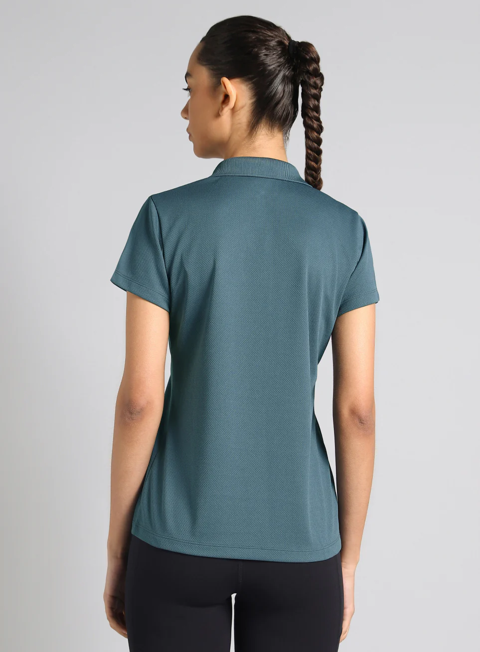 Women's Teal Performance Training Polo - Image 6