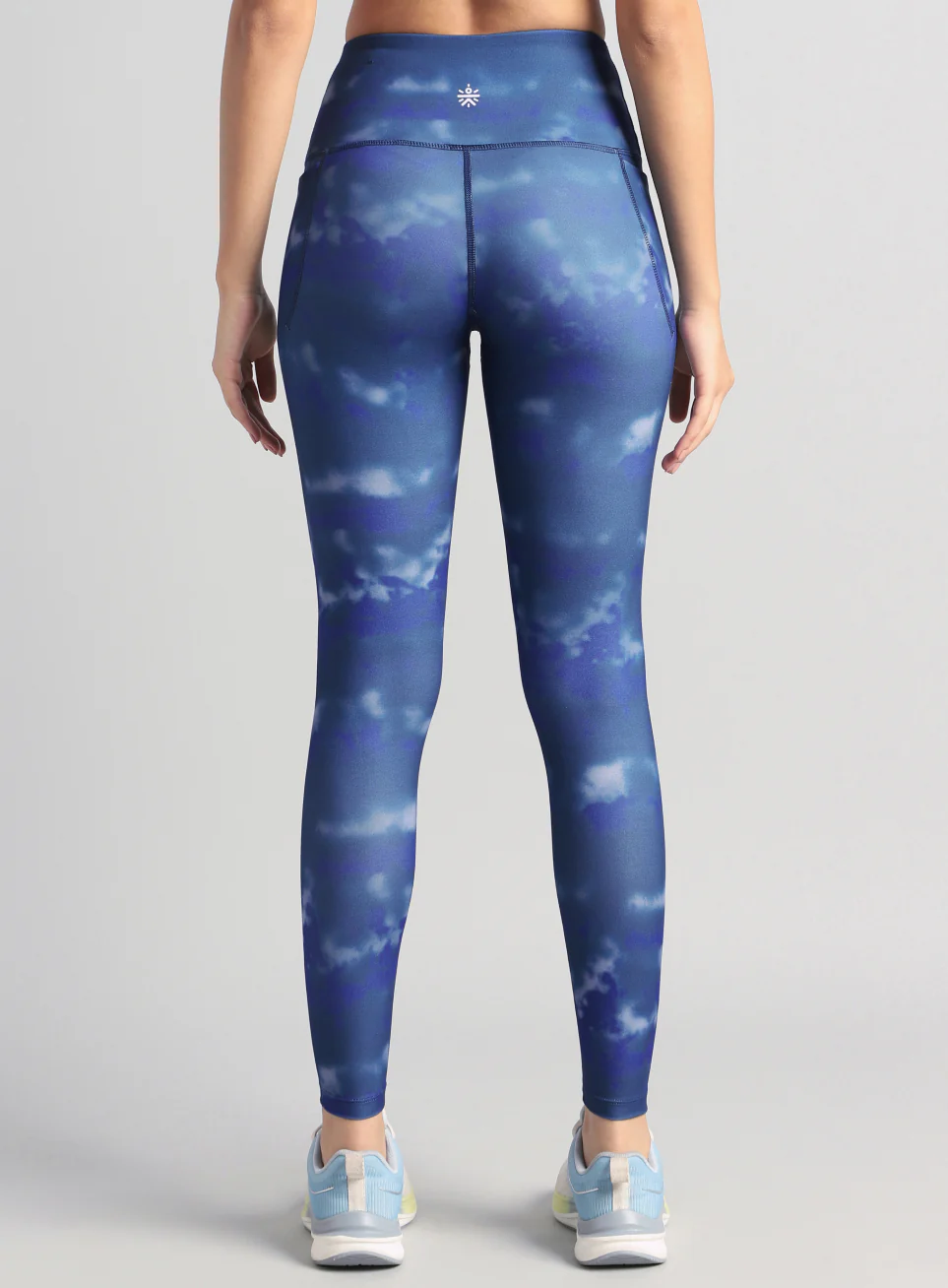Women's Teal Printed Train All Day COMFlex Tights - Image 6