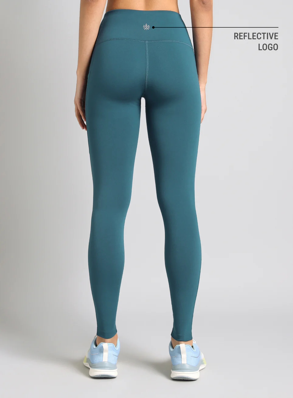 Women's Teal Run Elevate COMFlex Tights - Image 6