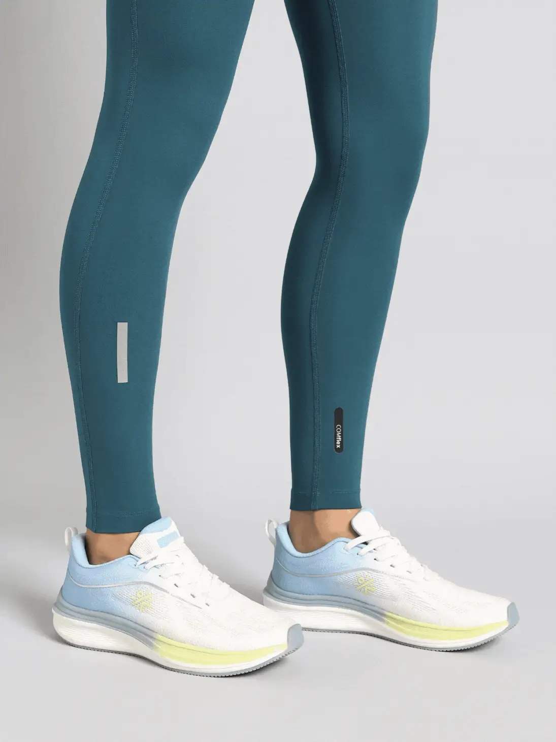 Women's Teal Run Elevate COMFlex Tights - Image 8