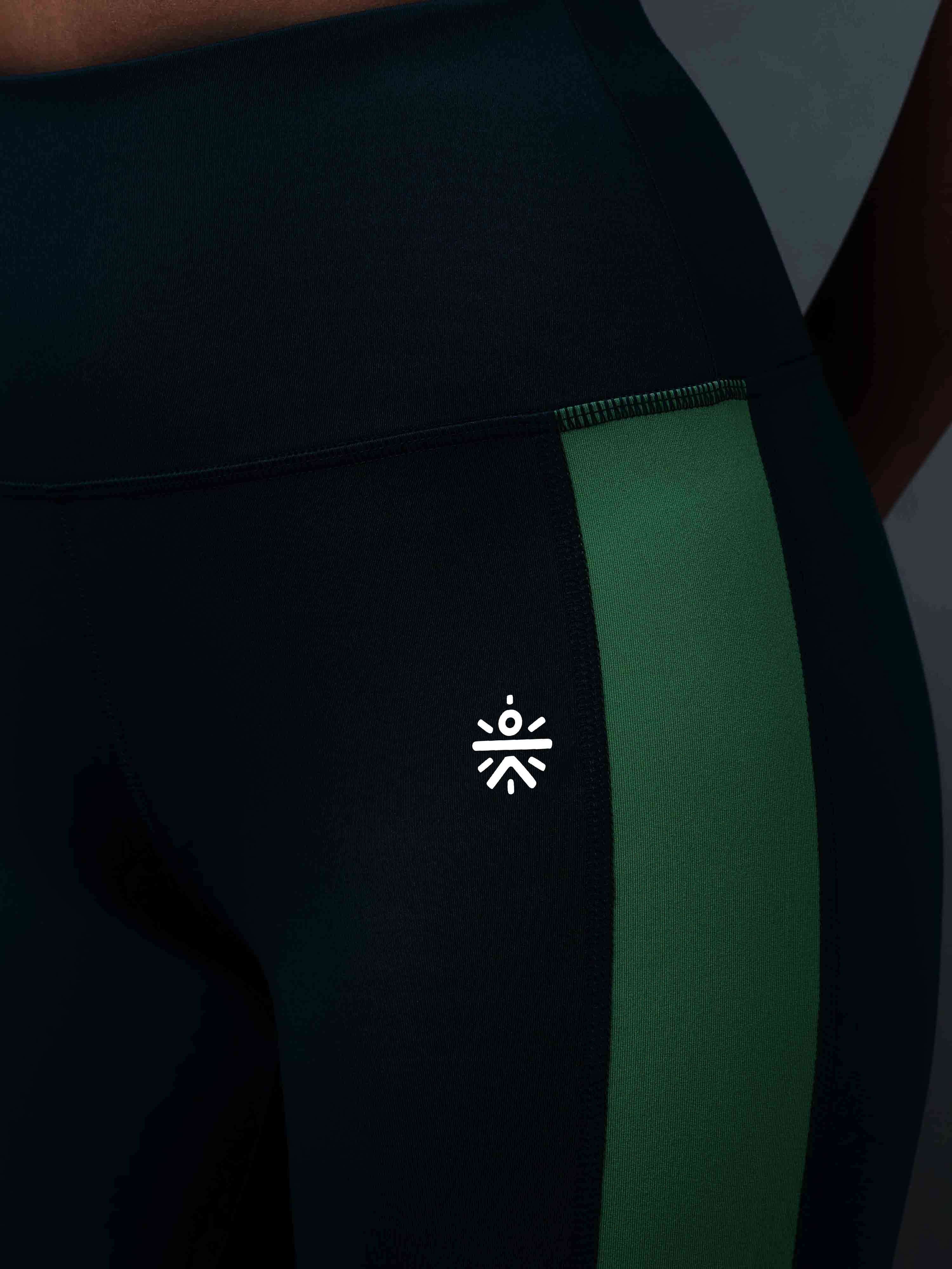 Women's Teal Run Elevate Tights - Image 8