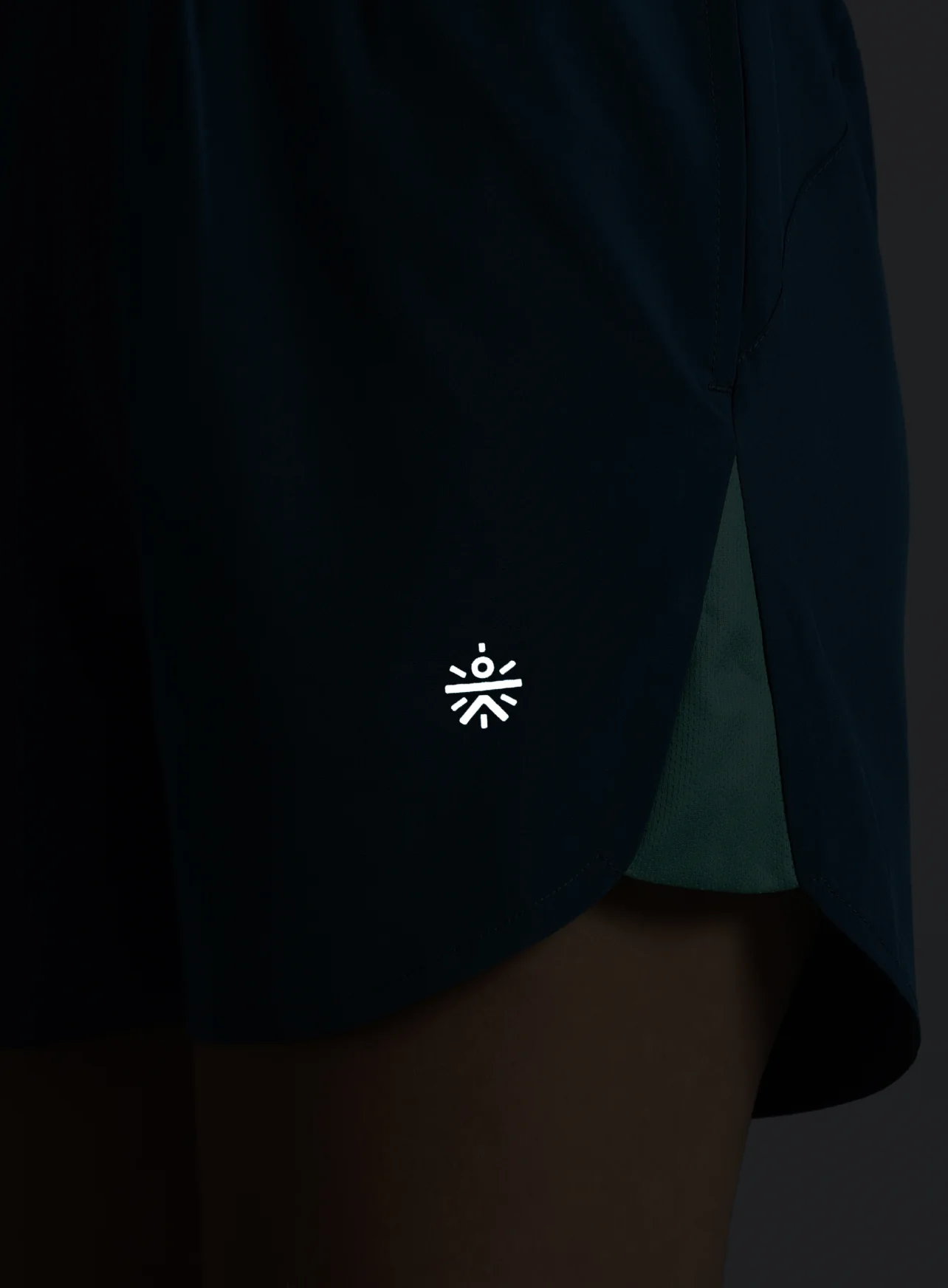 Women's Teal Run Forward Shorts - Image 8