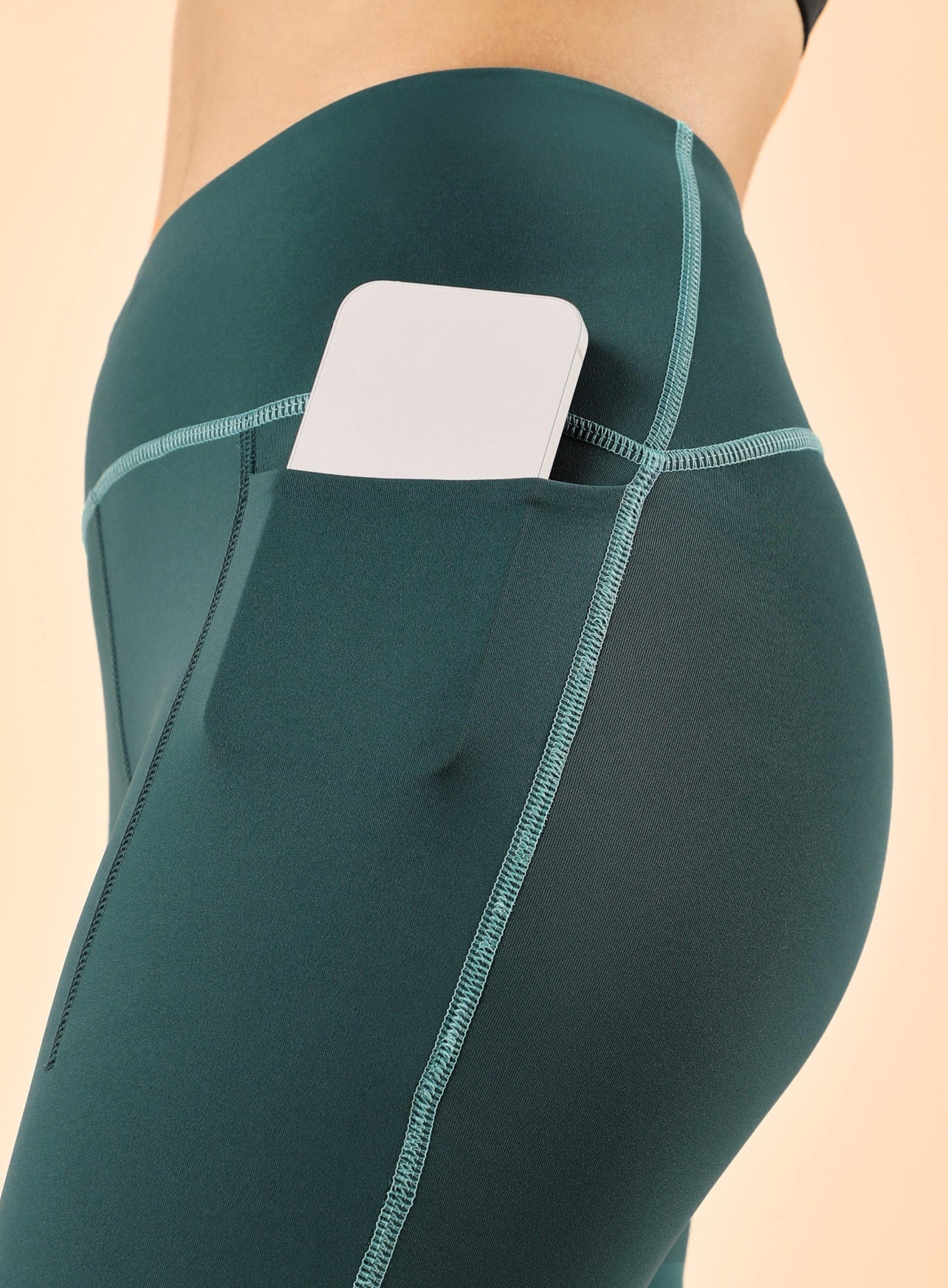 Women's Teal Training Sculpted COMFlex Tights - Image 7