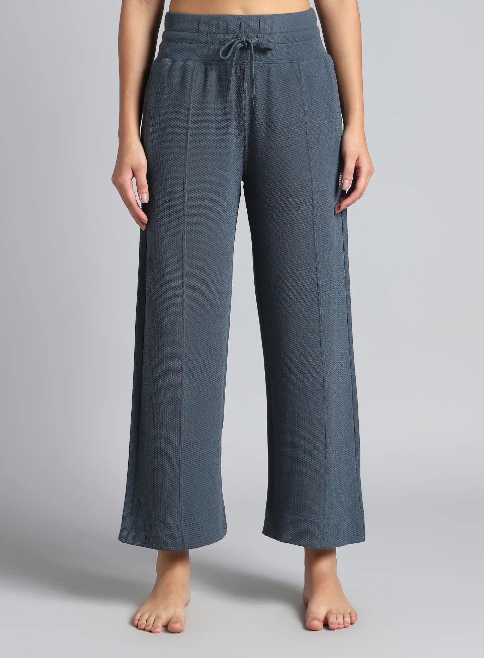 Women's Teal Yoga Flow Wide Leg Pants - Image 4