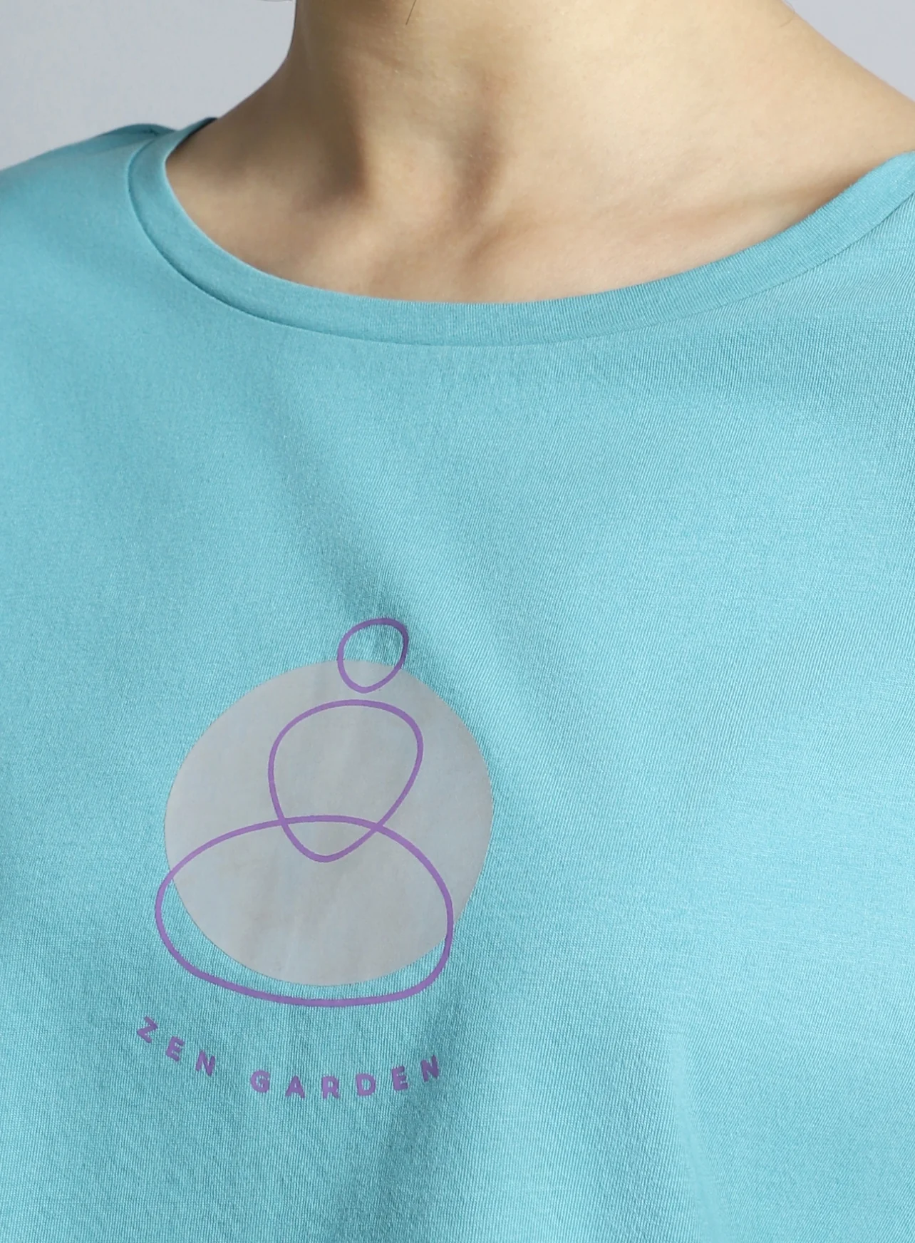 Women's Teal Yoga Harmony Graphic T-shirt - Image 7