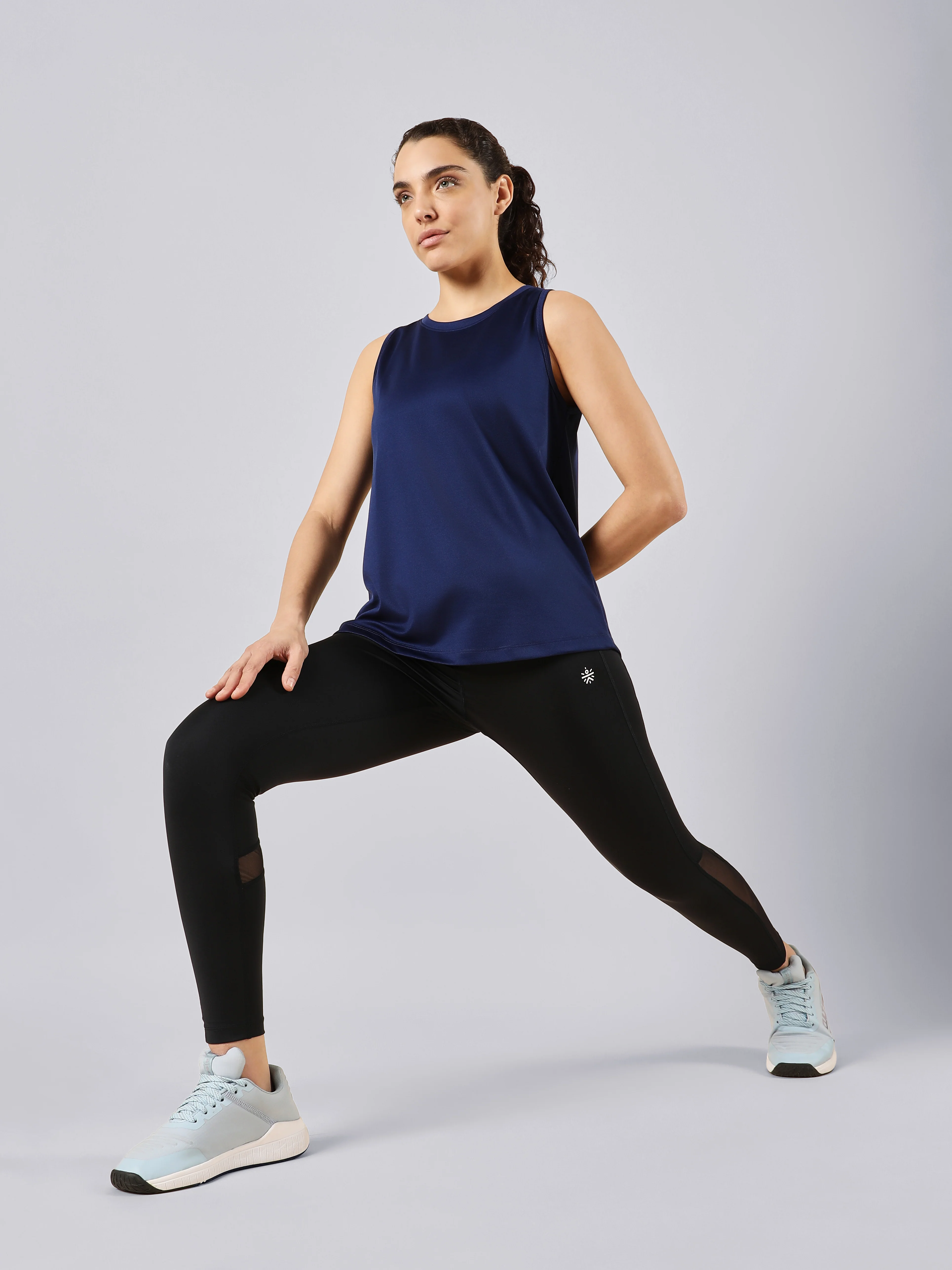 Women's All Day Active Navy Tank - Image 2