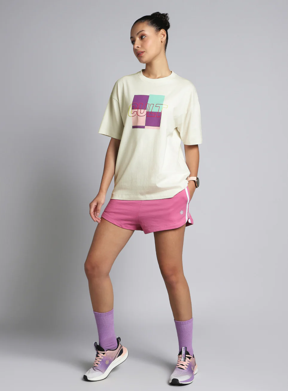 Women's White Cult Brand Carrier Oversized T-shirt - Image 2