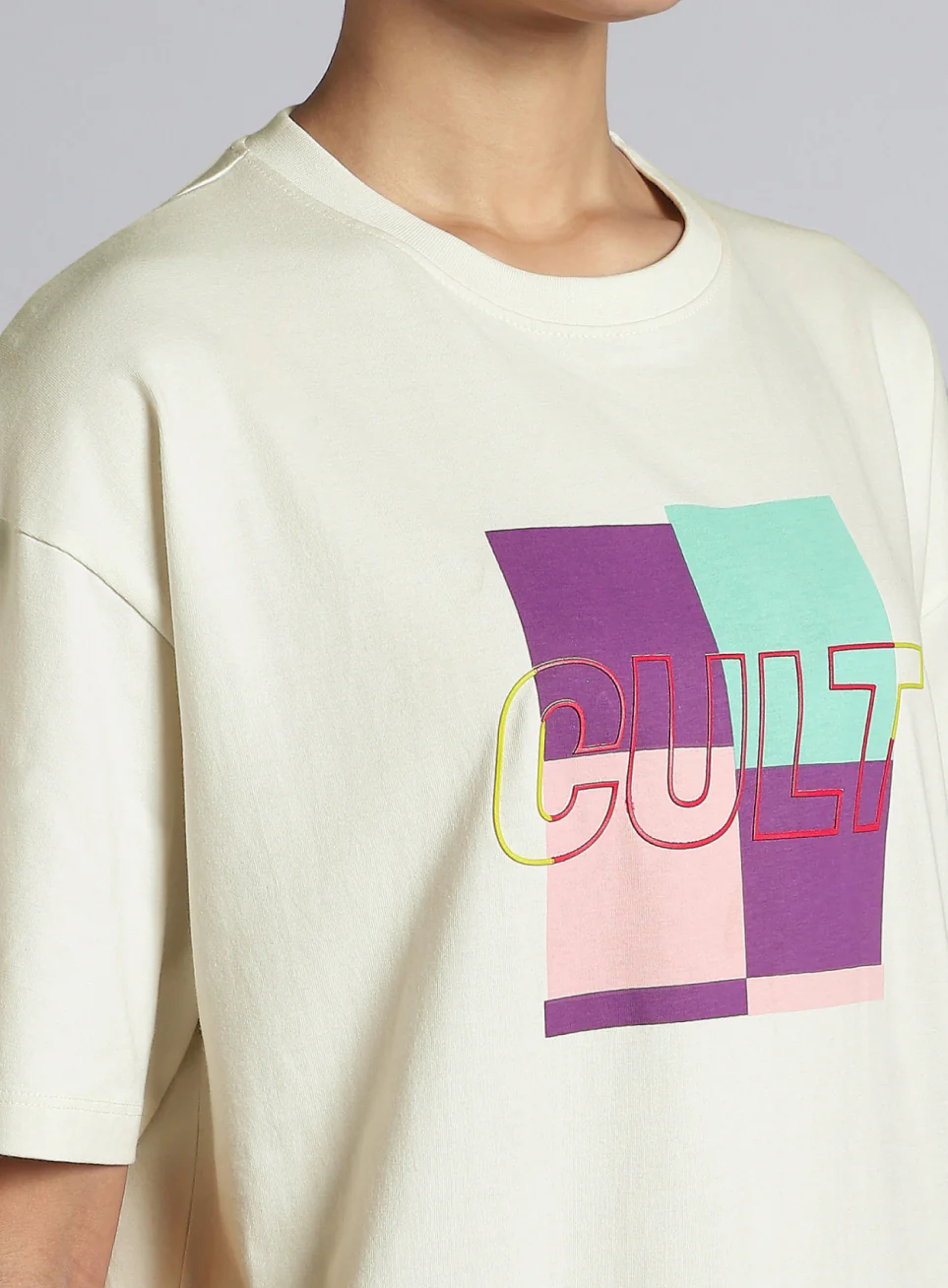 Women's White Cult Brand Carrier Oversized T-shirt - Image 7