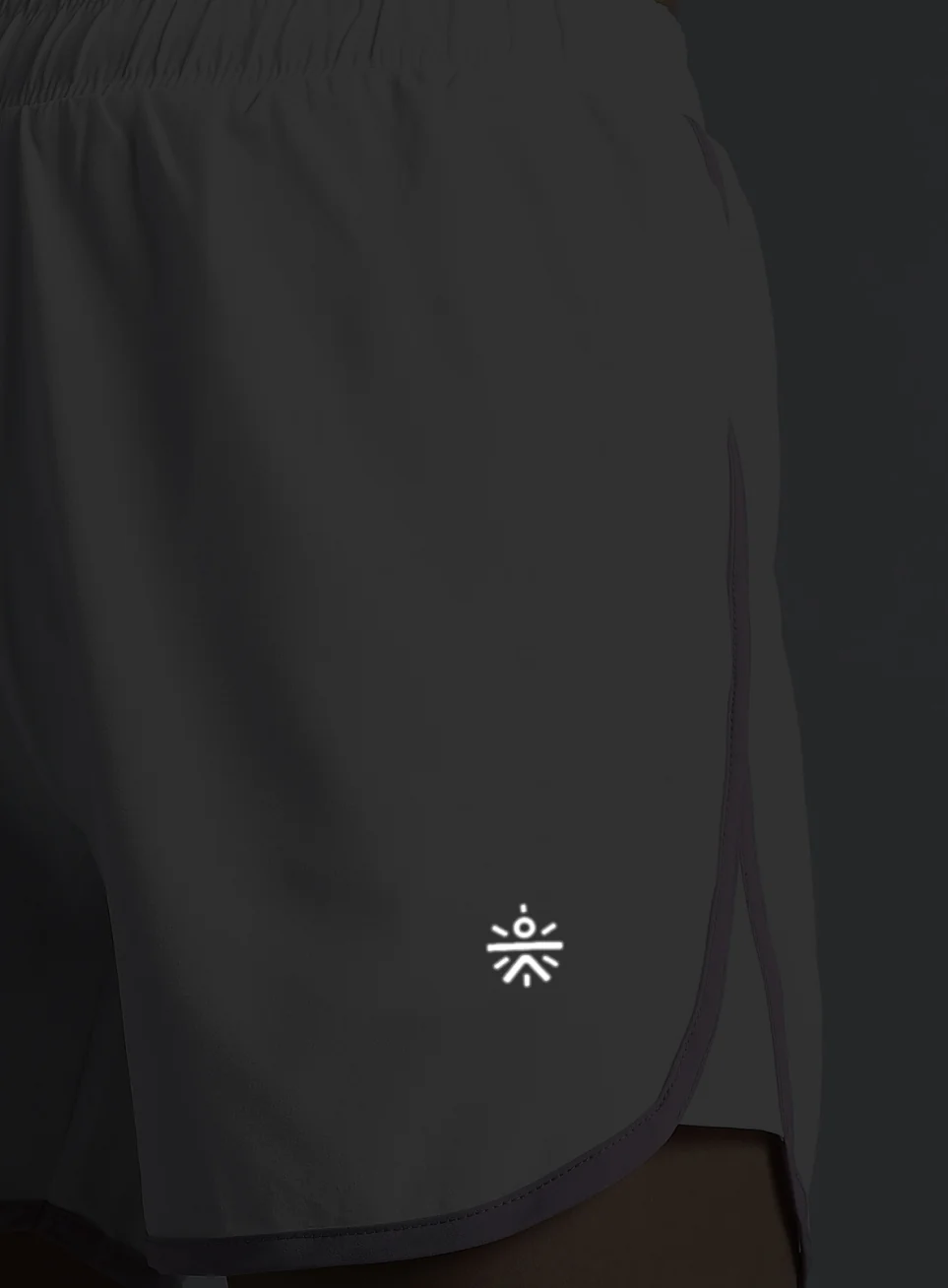 Women's White Pace Up Running Shorts - Image 9