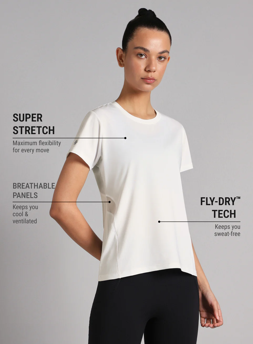 Women's White Performance Pro Training T-shirt - Image 5