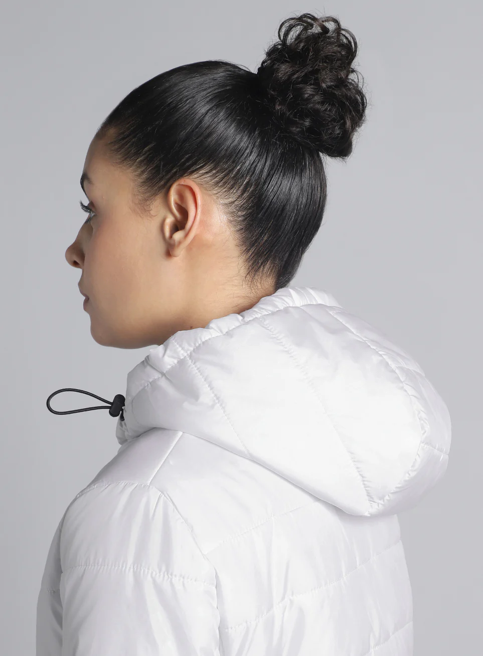 Women's White Puffer Jacket - Image 10