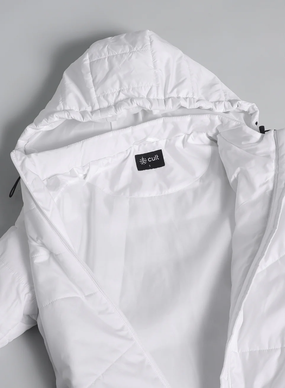 Women's White Puffer Jacket - Image 11