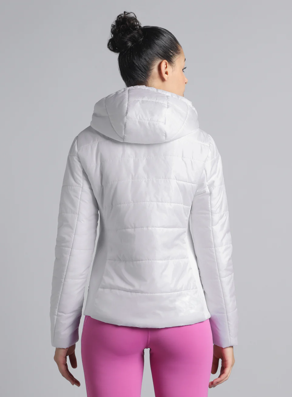 Women's White Puffer Jacket - Image 6
