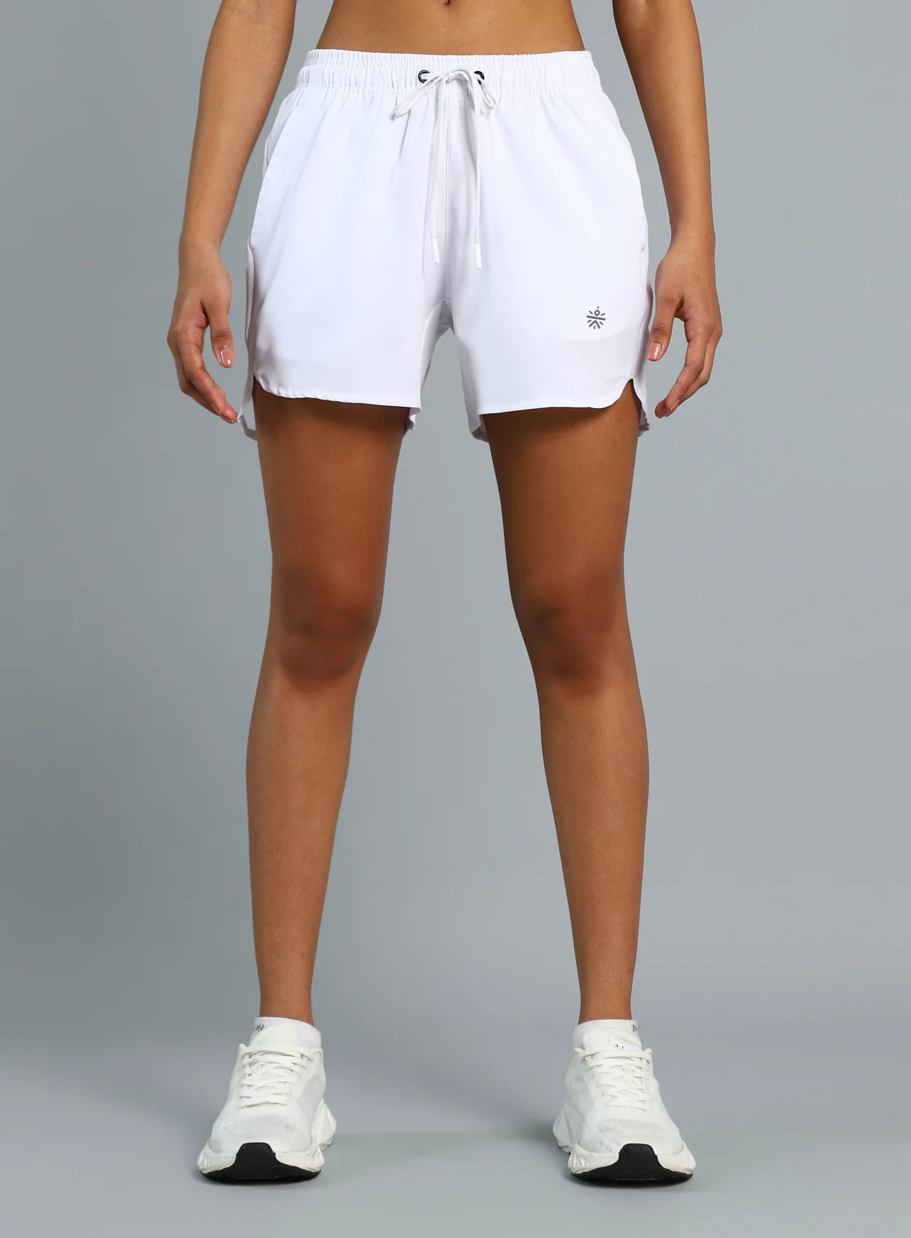 Women's White Running Essential Shorts - Image 4