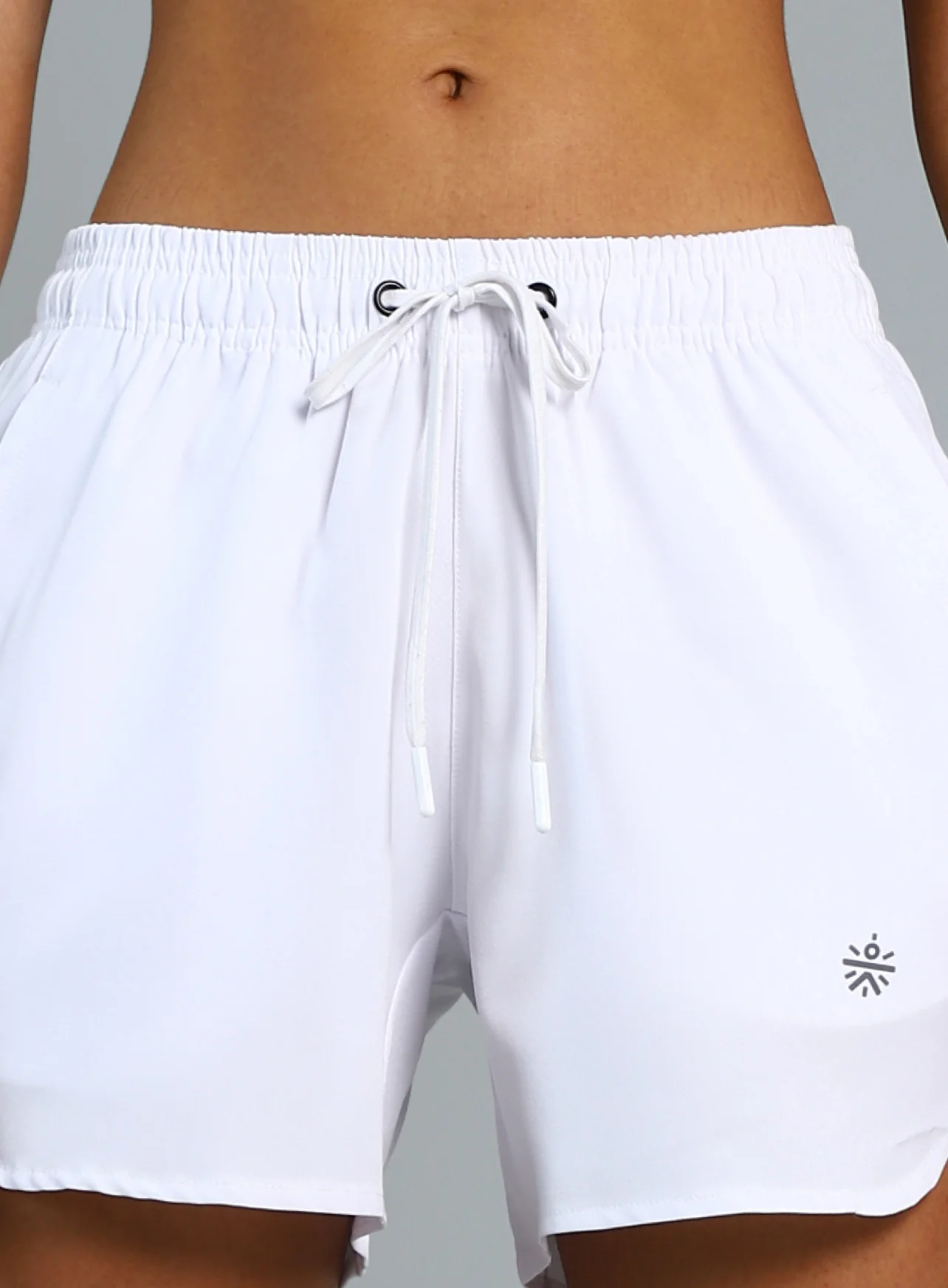 Women's White Running Essential Shorts - Image 8