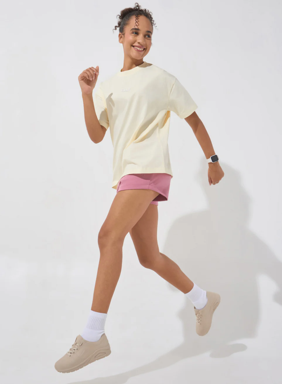 Women's White Soft Form Comfort Oversized T-shirt - Image 3