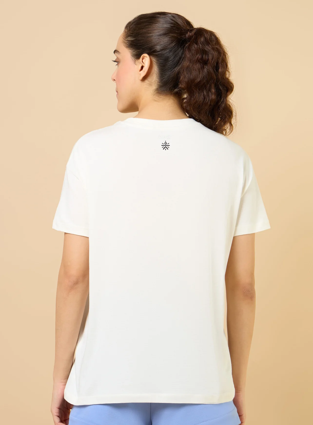 Women's Off white Sports League Relxed Graphic T-shirt - Image 6