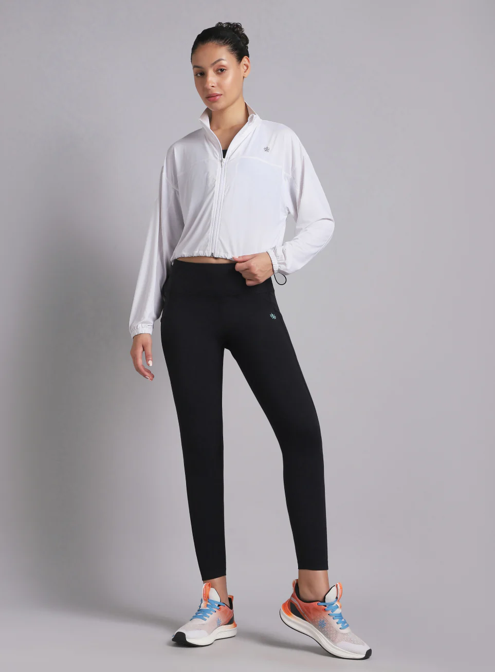 Women's White Supreme Soft Ultra Light Running Jacket - Image 2