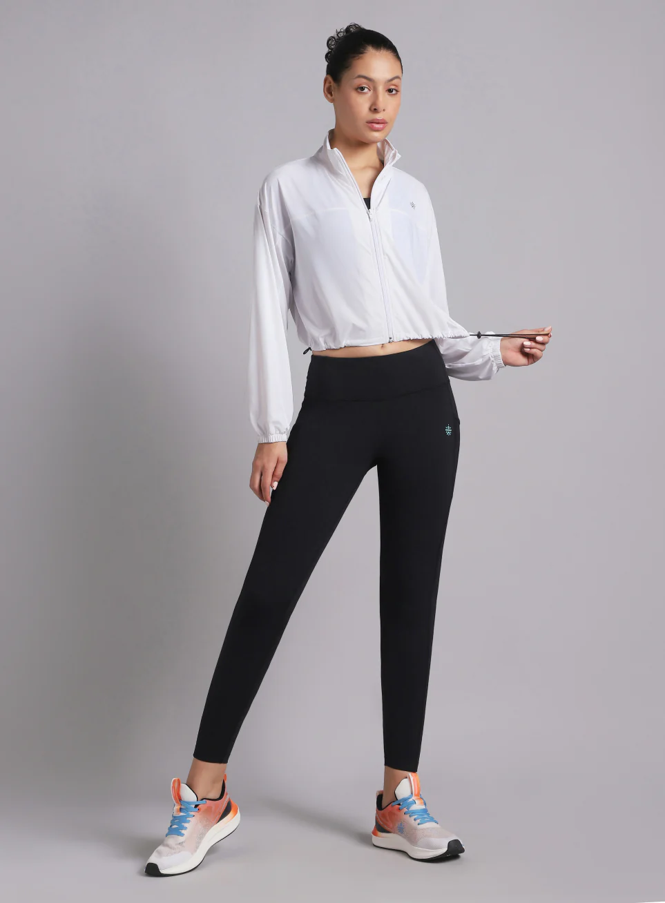 Women's White Supreme Soft Ultra Light Running Jacket - Image 3