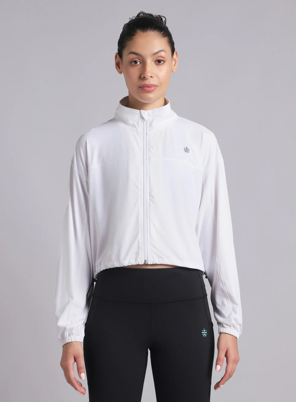 Women's White Supreme Soft Ultra Light Running Jacket - Image 4