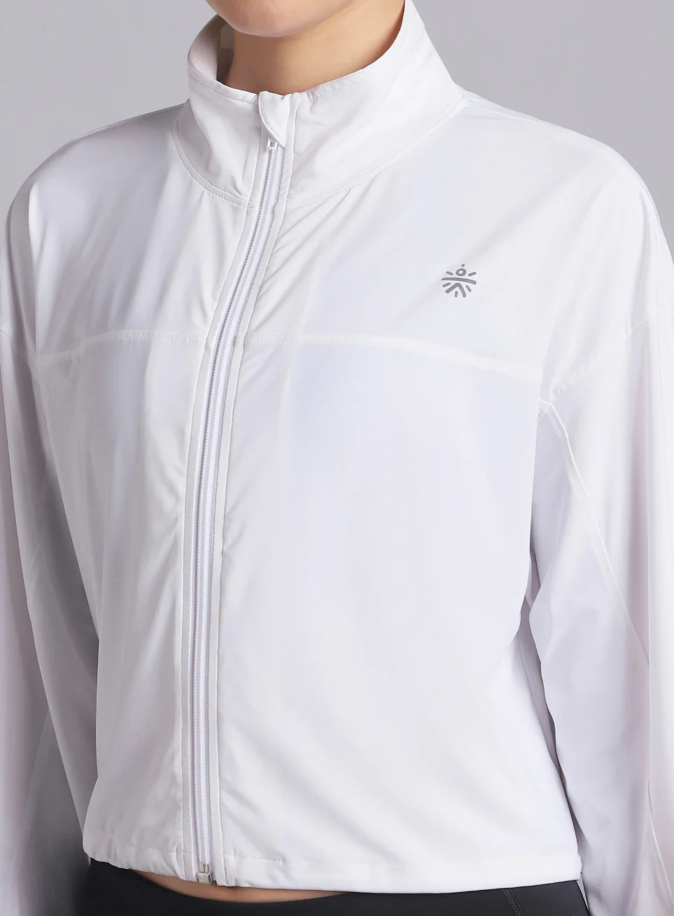 Women's White Supreme Soft Ultra Light Running Jacket - Image 7