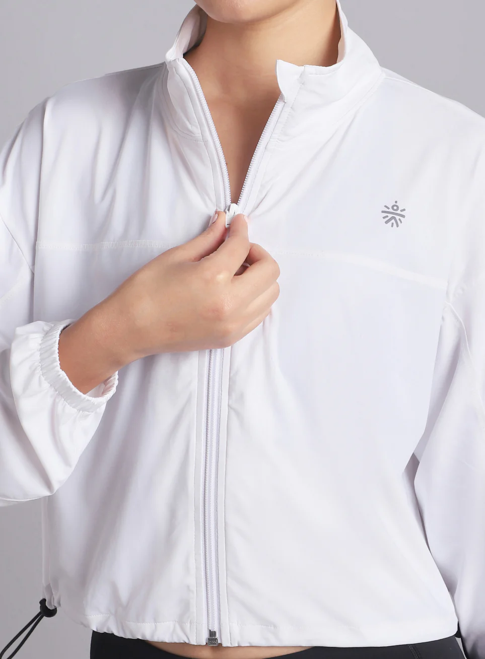 Women's White Supreme Soft Ultra Light Running Jacket - Image 8
