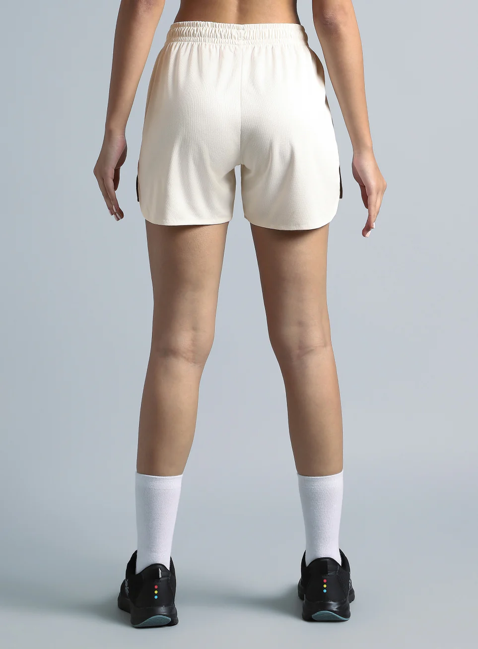 Women's White Train Day Performance Shorts - Image 6