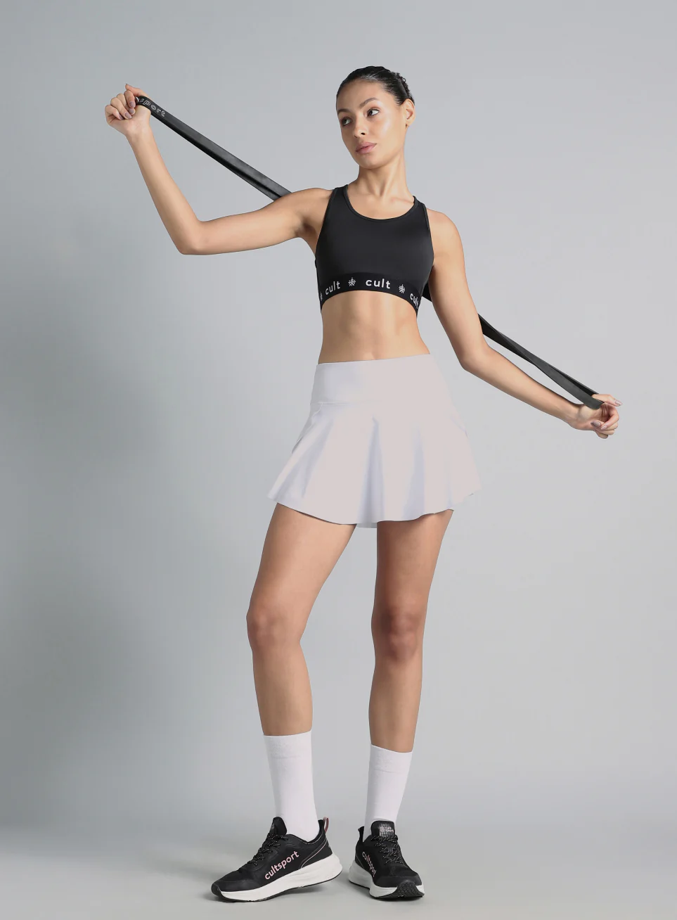 Women's White True Performance Sculpted COMFlex Skorts - Image 2