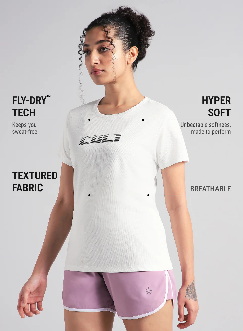 Women's White Ultimate Training T-shirt - Image 5