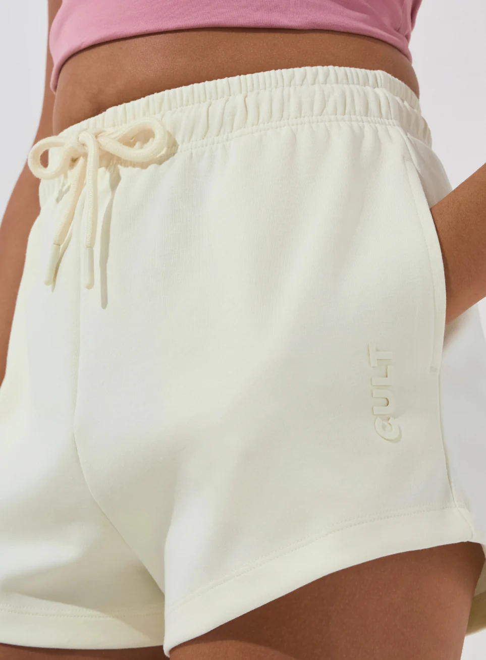 Women's White Ultra Luxe Classic Shorts - Image 7
