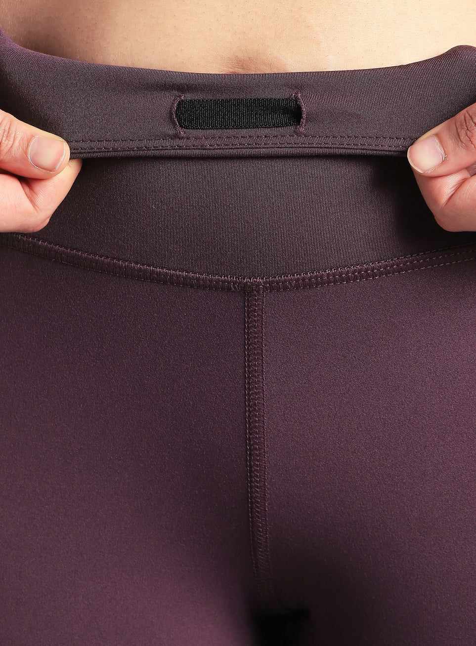 Women's Wine Colourblock Runner's Pro COMFlex Tights - Image 10