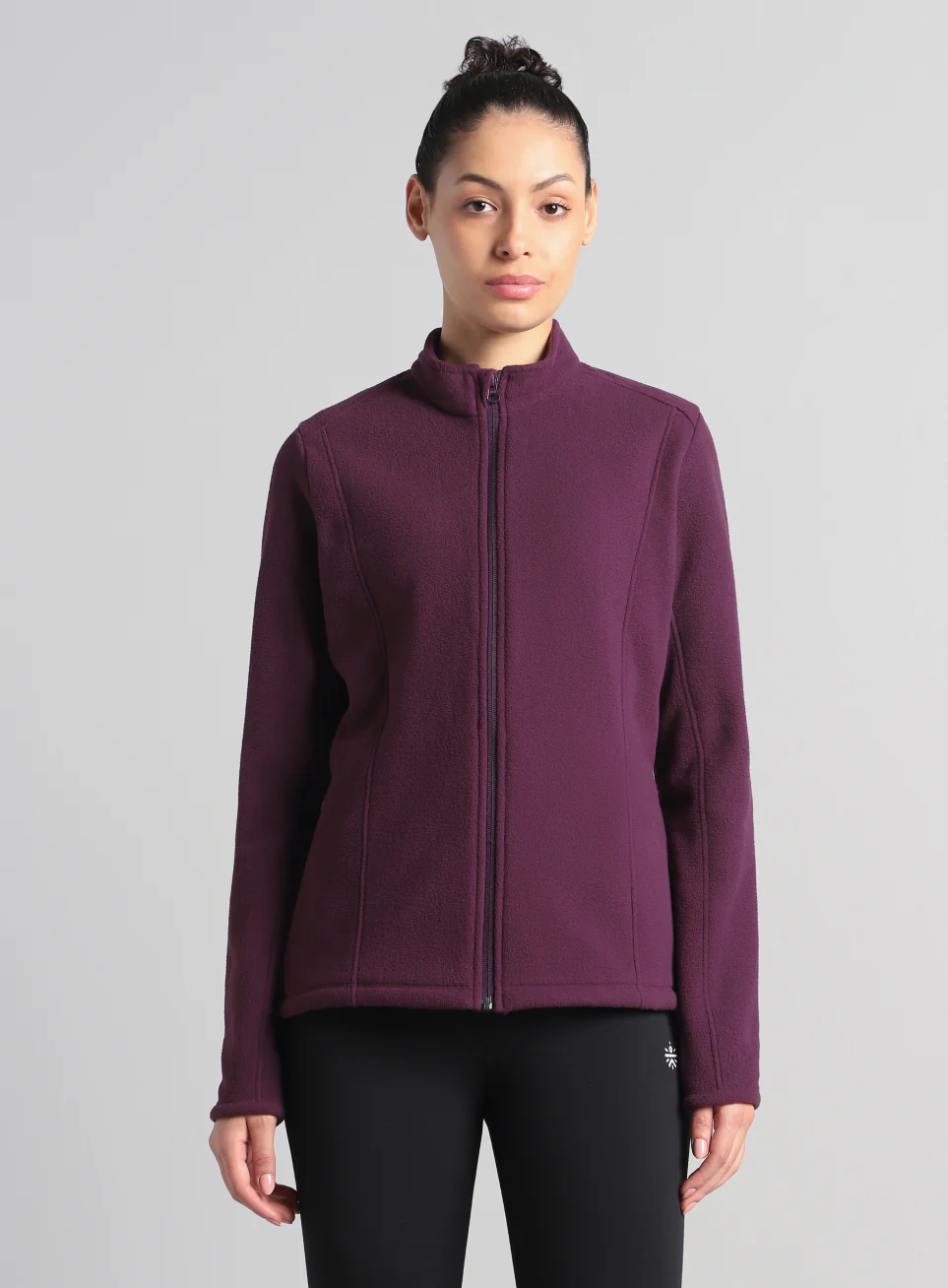 Women's Wine Performance Pro Training Fleece Jacket - Image 4
