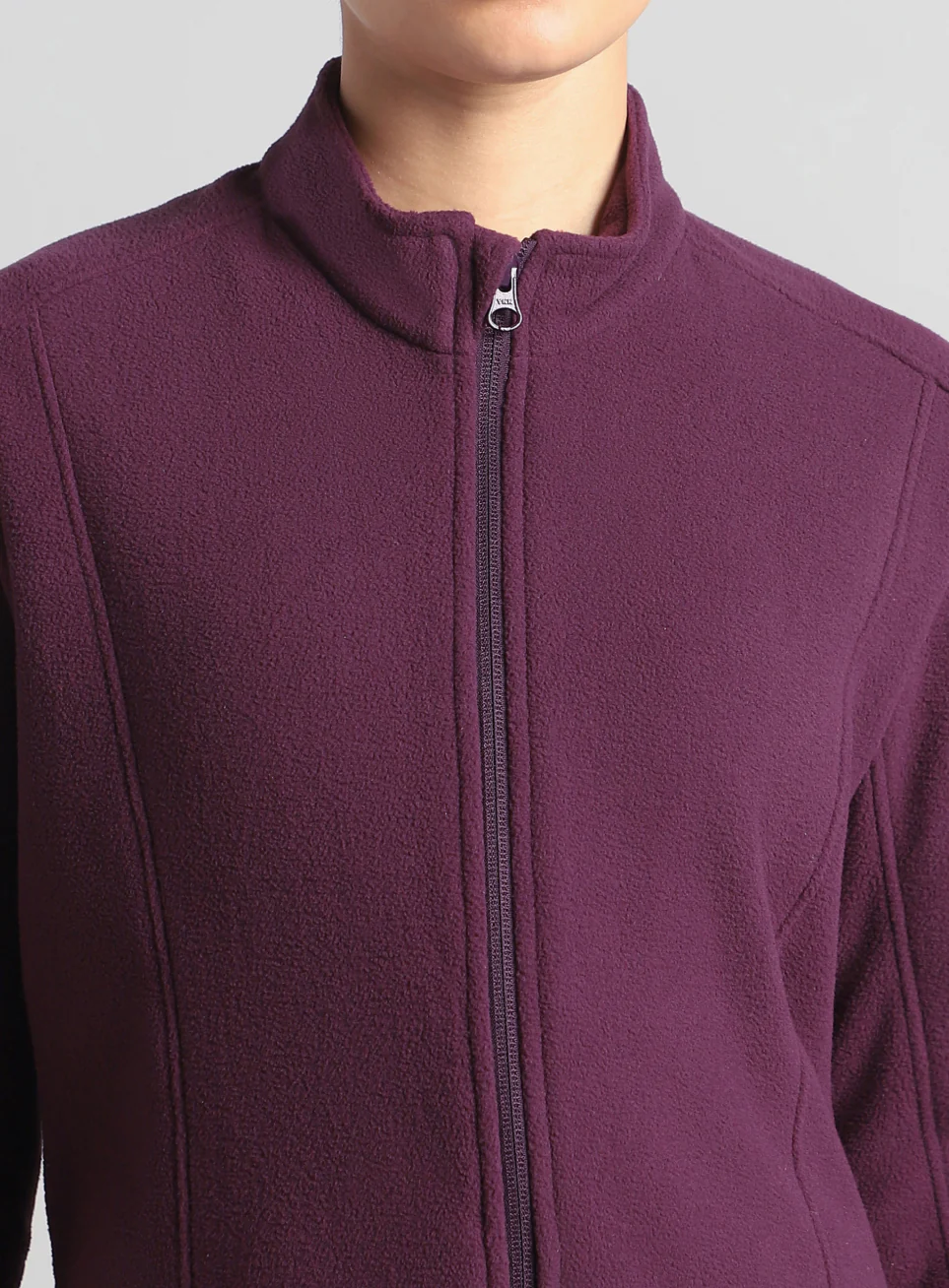 Women's Wine Performance Pro Training Fleece Jacket - Image 7