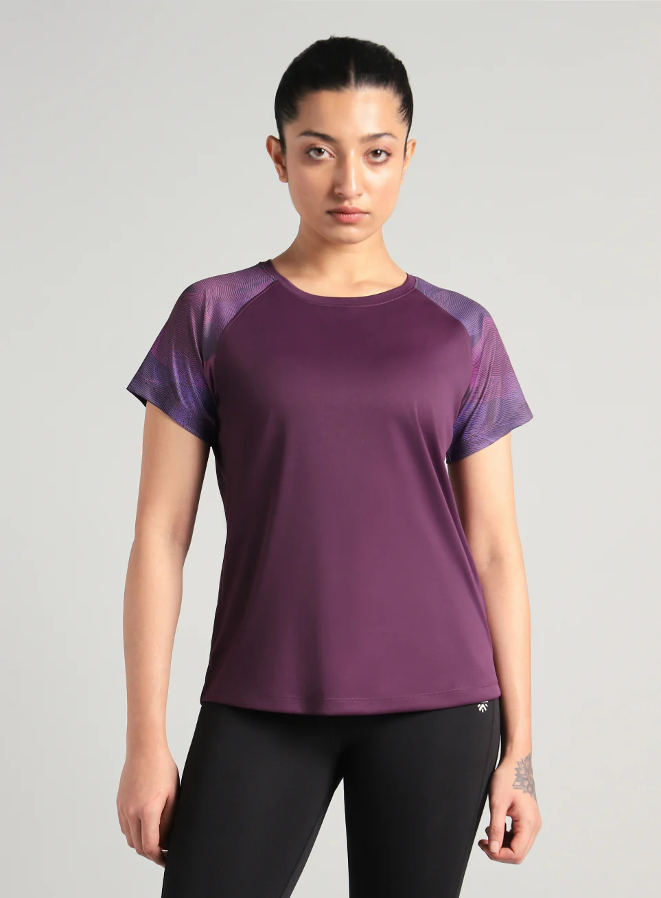 Women's Wine Printed Ultimate Training T-shirt - Image 4