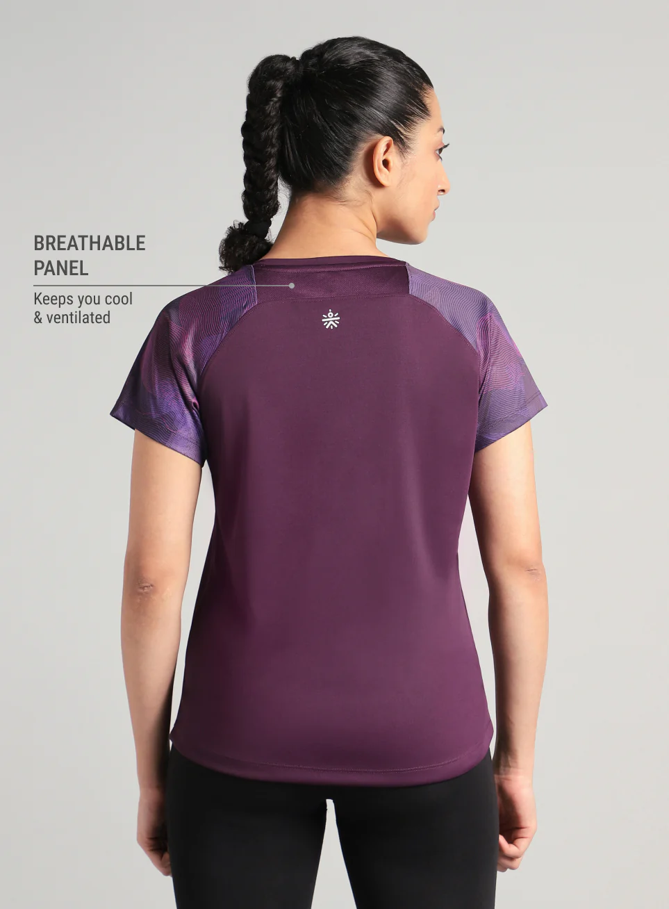 Women's Wine Printed Ultimate Training T-shirt - Image 6