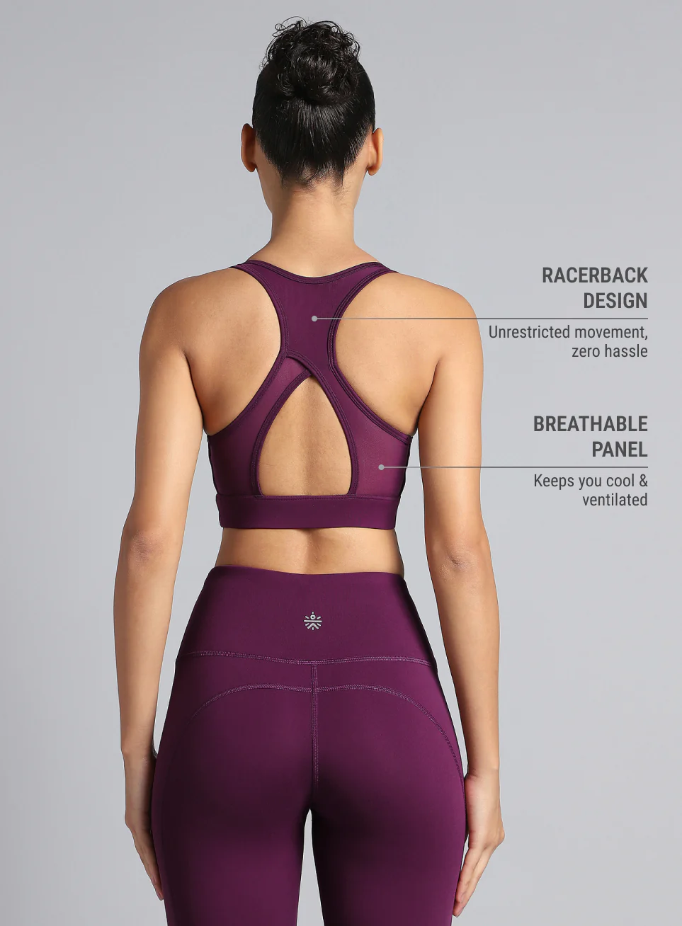 Women's Wine Run Elevate High Support Bra - Image 6