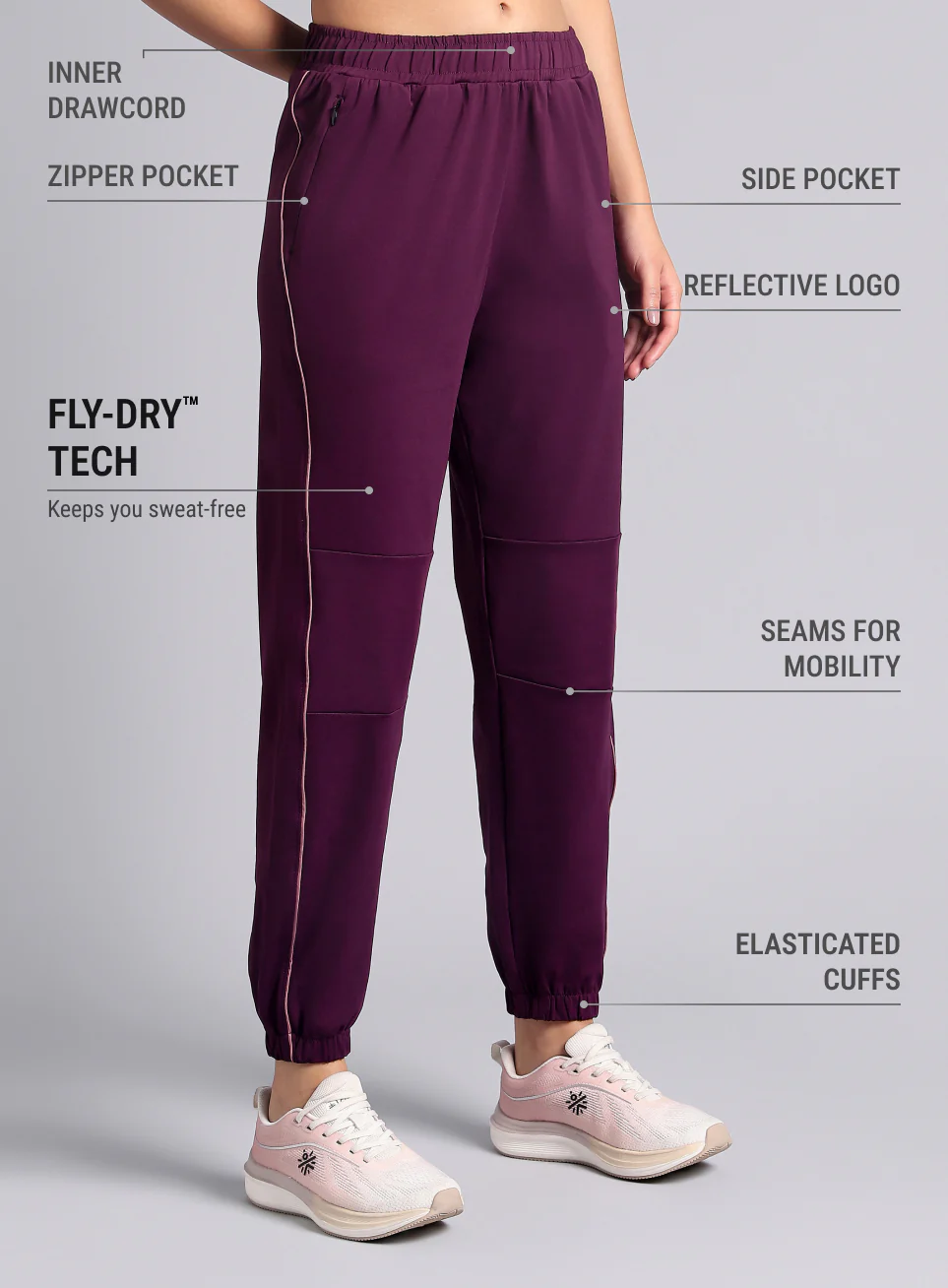 Women's Wine Run Forward Joggers - Image 5