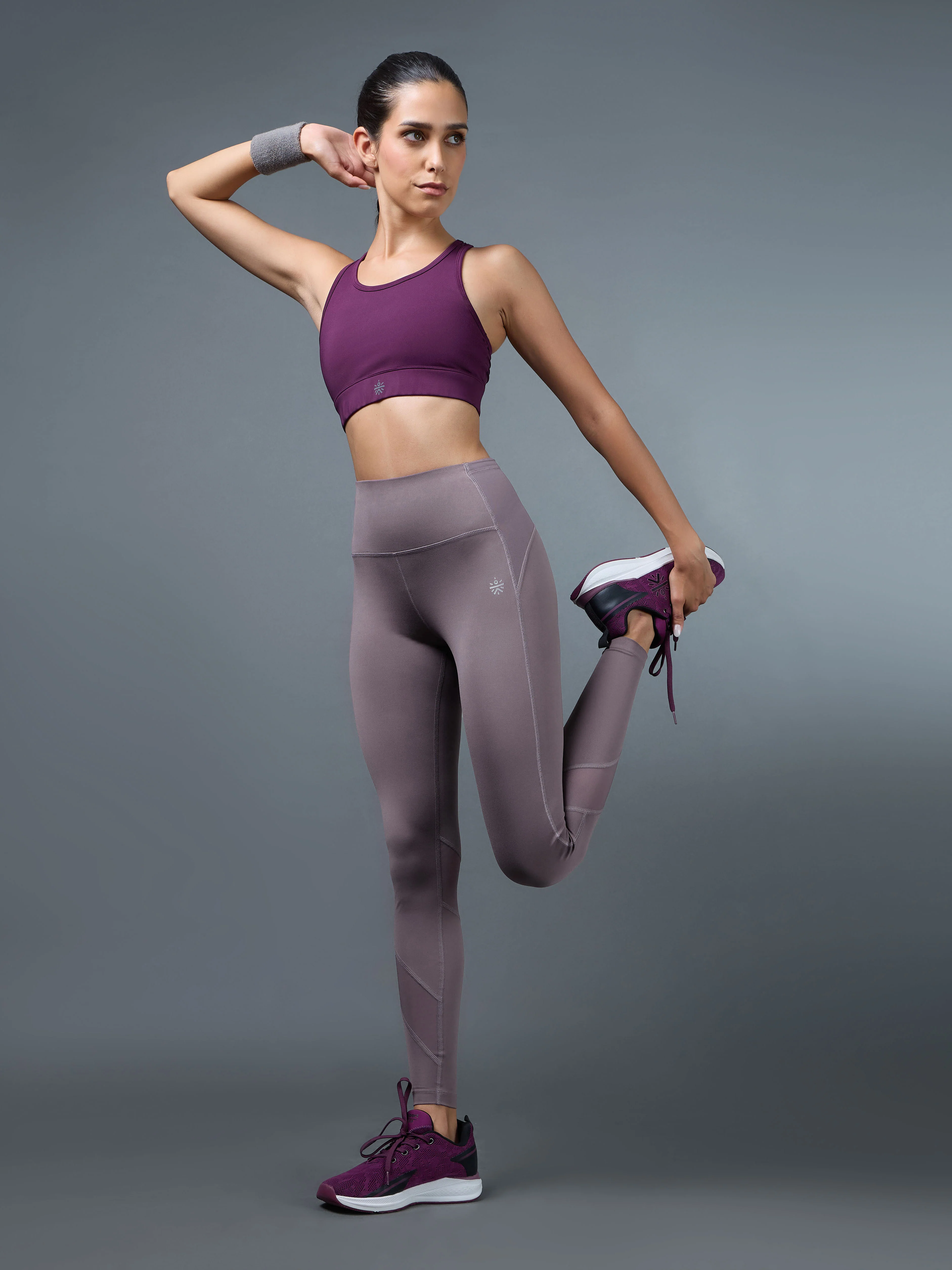 Women's Wine Run Forward Tights - Image 2