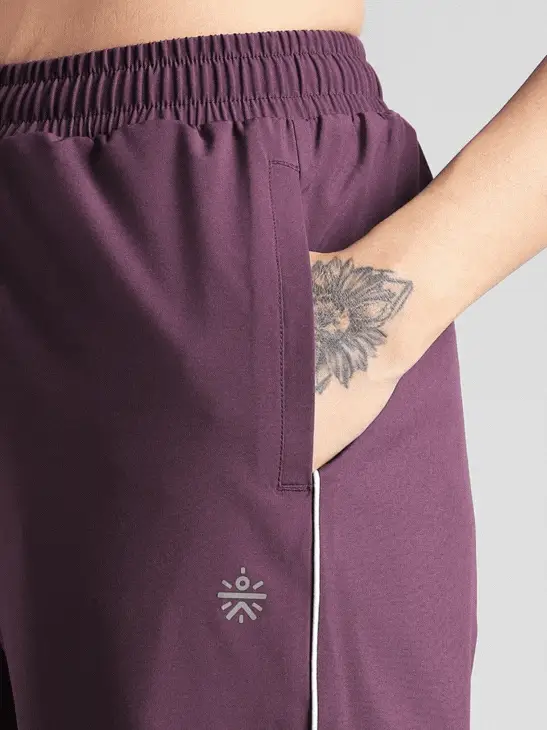 Women's Wine Sprint Trackpants - Image 7