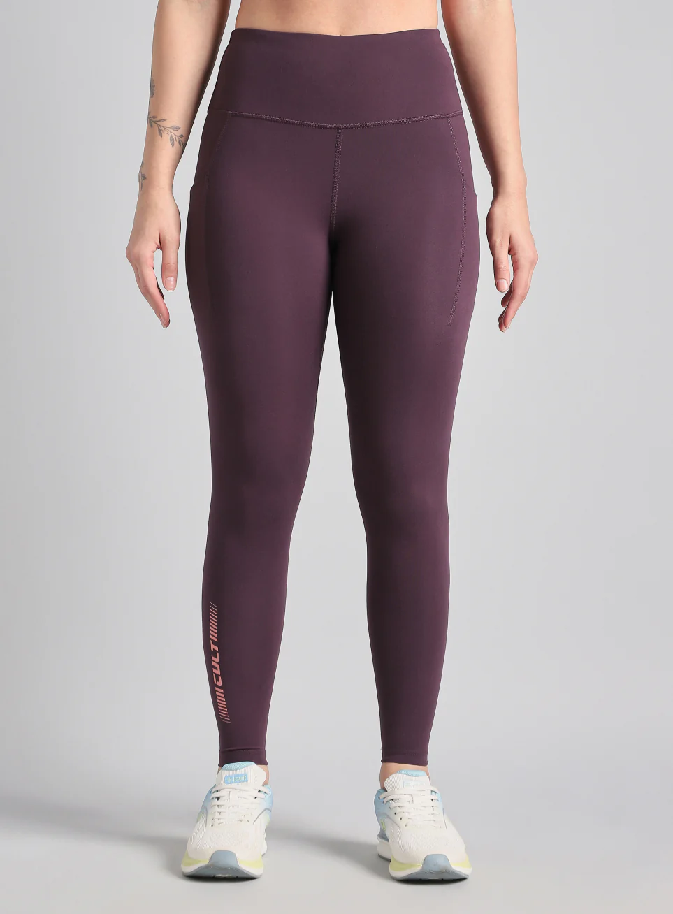 Women's Wine The Run Project COMFlex Tights - Image 4