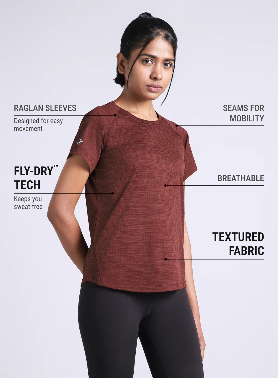 Women's Wine Training Elevate Sculpt T-shirt - Image 5