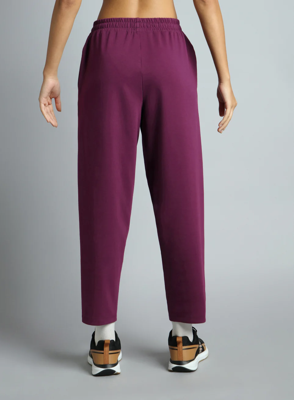 Women's Wine Traveller Tapered Fit Trackpants - Image 6