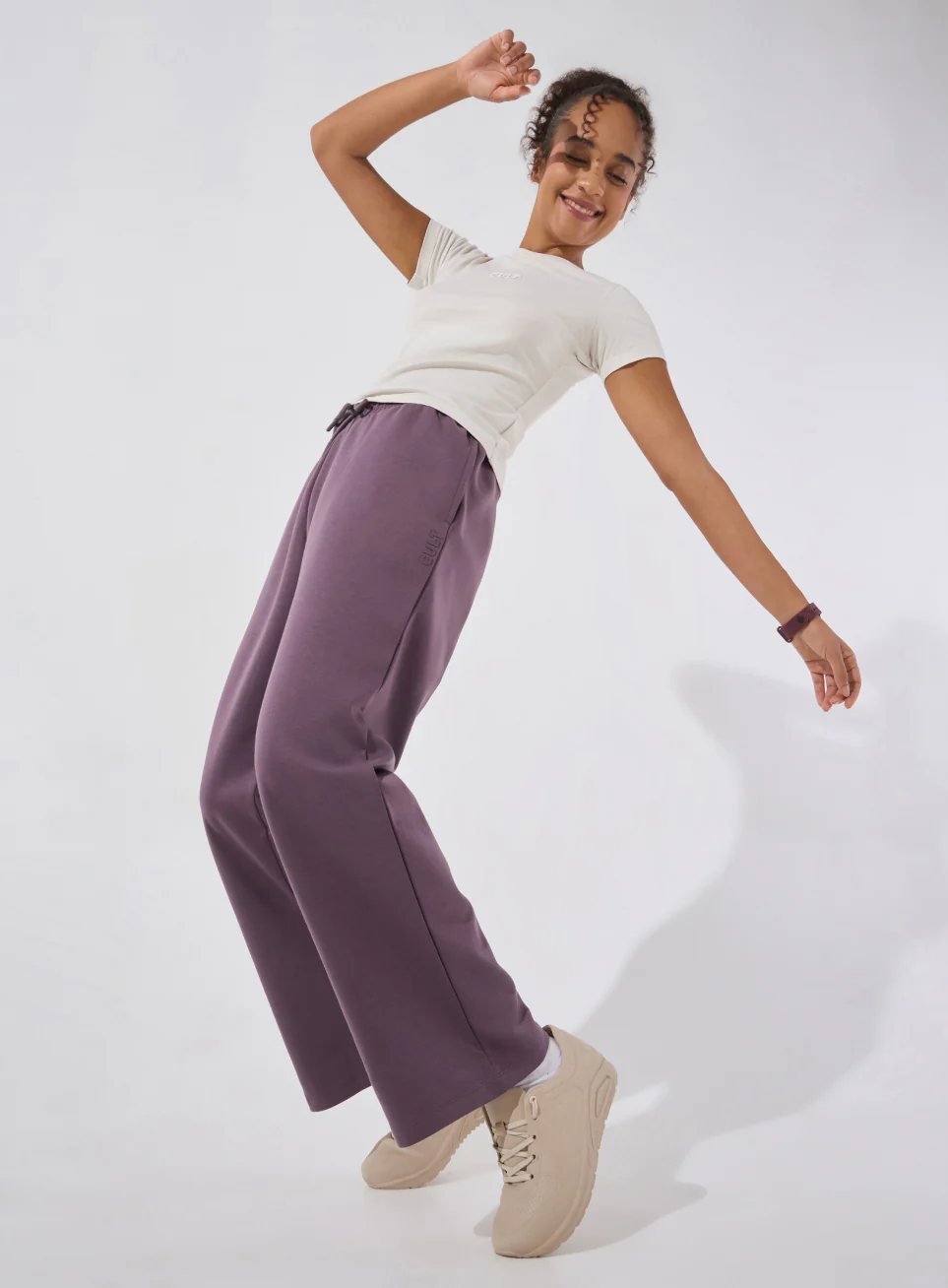Women's Wine Ultra Luxe Classic Trackpants - Image 2