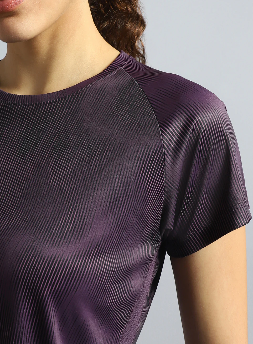 Women's Wine Urban Camo Run T-shirt - Image 7