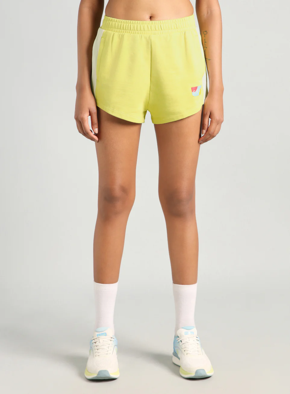 Women's Yellow Contrast Play shorts - Image 4