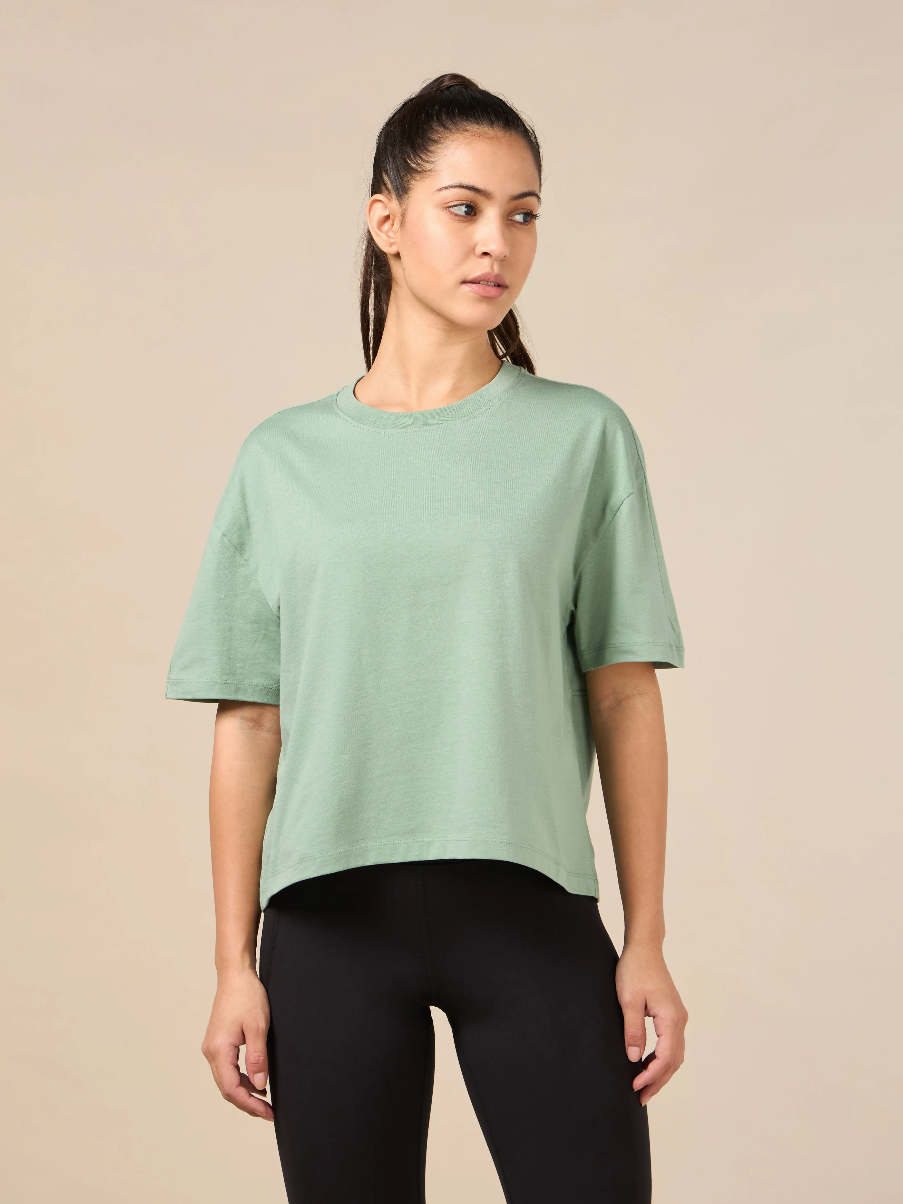 Women's Yoga Green Flow T-shirt - Image 3