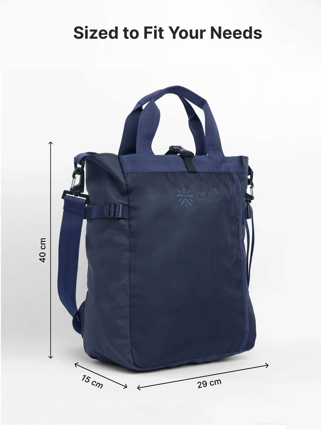 Work to Play Laptop Backpack 35L - Water-Repellent, Multi-Functional Bag with Trolley Sleeve With Shoe Bag - Blue - Image 9