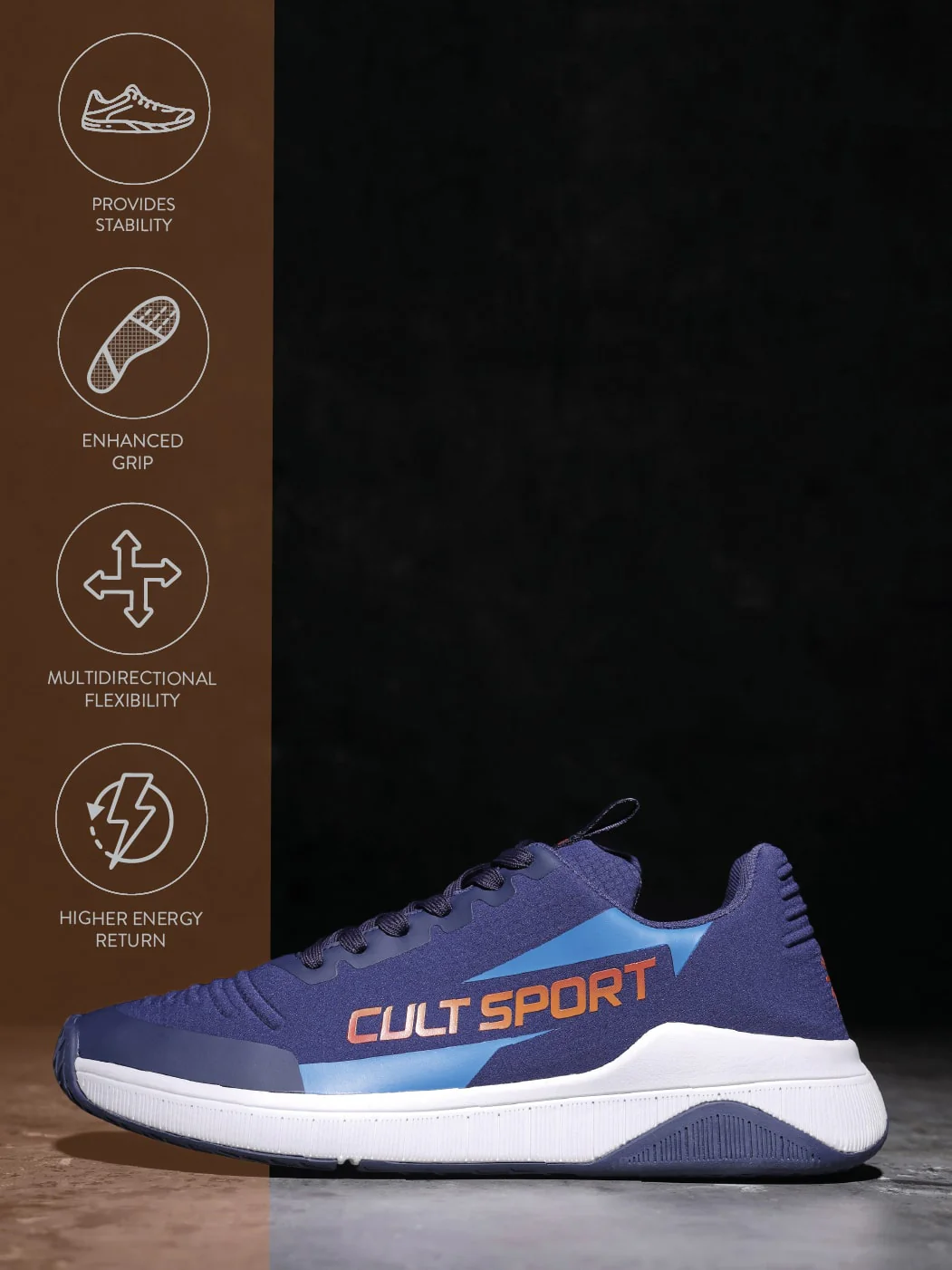 cult X1 Men Training Shoes - Blue - Image 3